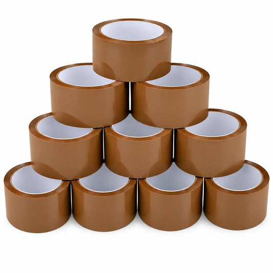 BOPP Tapes Self Adhesive Plain Packing Tape (Brown)