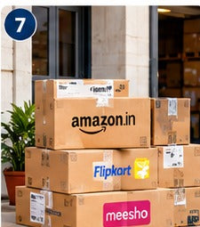 Parcels delivered to our warehouse