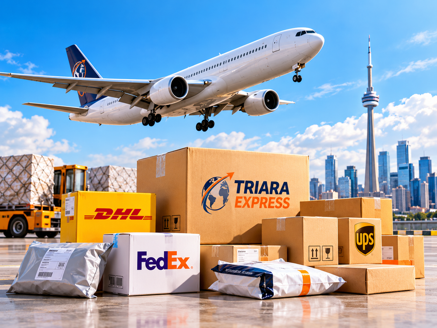 International courier parcels