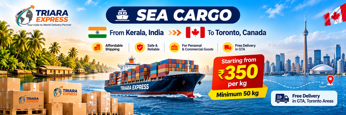 Sea Cargo from Kerala to Toronto