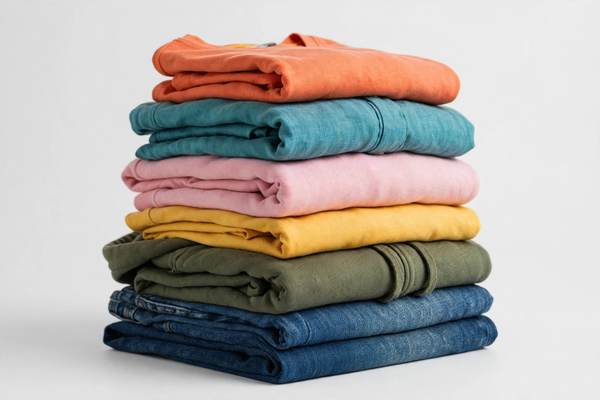 Neatly folded clothes